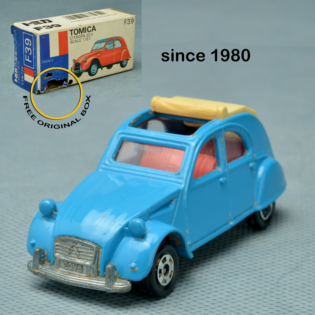 New Tomica f39 Citroën 2CV 1/57 Diecast Tomy