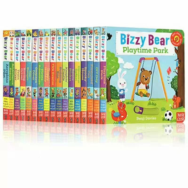 Bizzy bear Story Book Word Booklet-English Moving Sliding Board ...