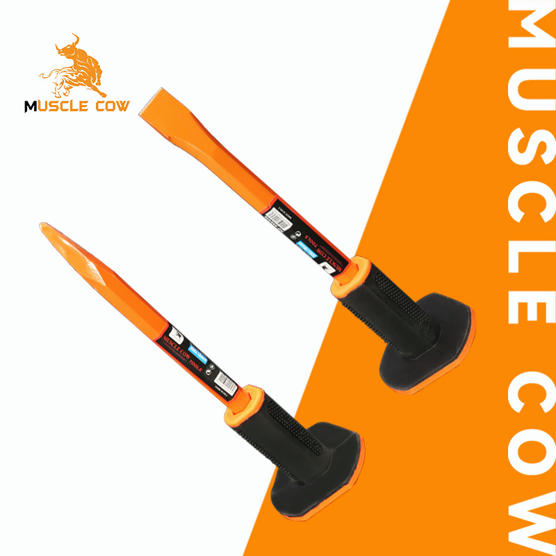 Bricklaying Chisel MUSCLE COW Extracting Rubber Point Flat Tip