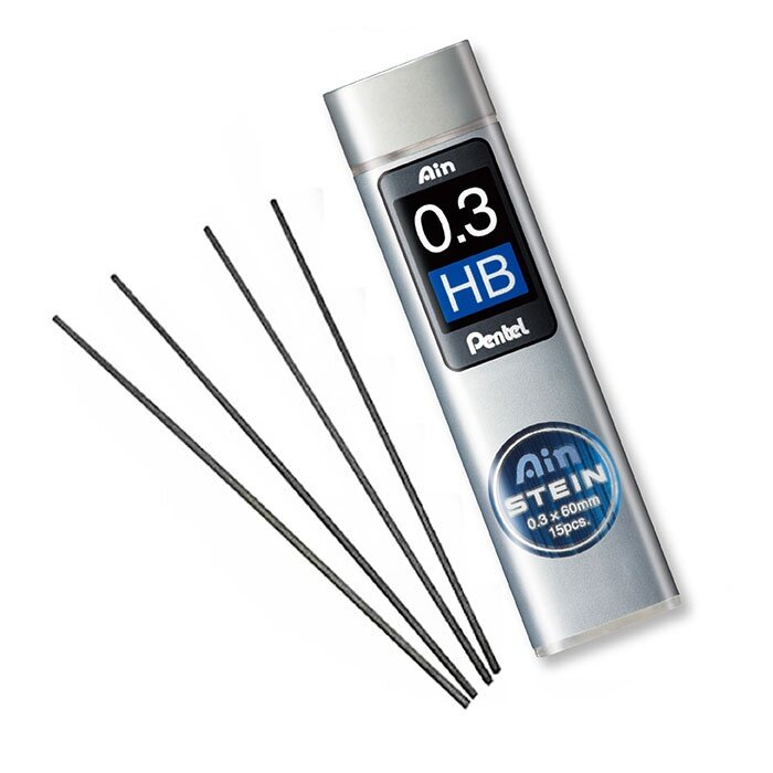Mechanical Pencil Lead Pentel Ain 0.3mm. HB Model C273-HB (S24 ...