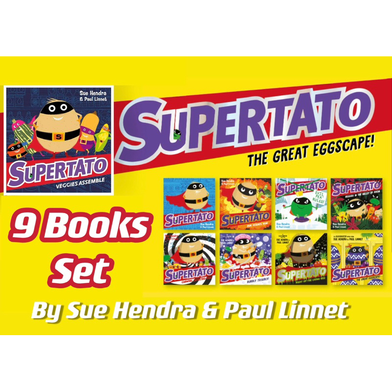 Supertato Series 9 Books Collection Set By Sue Hendri & Paul