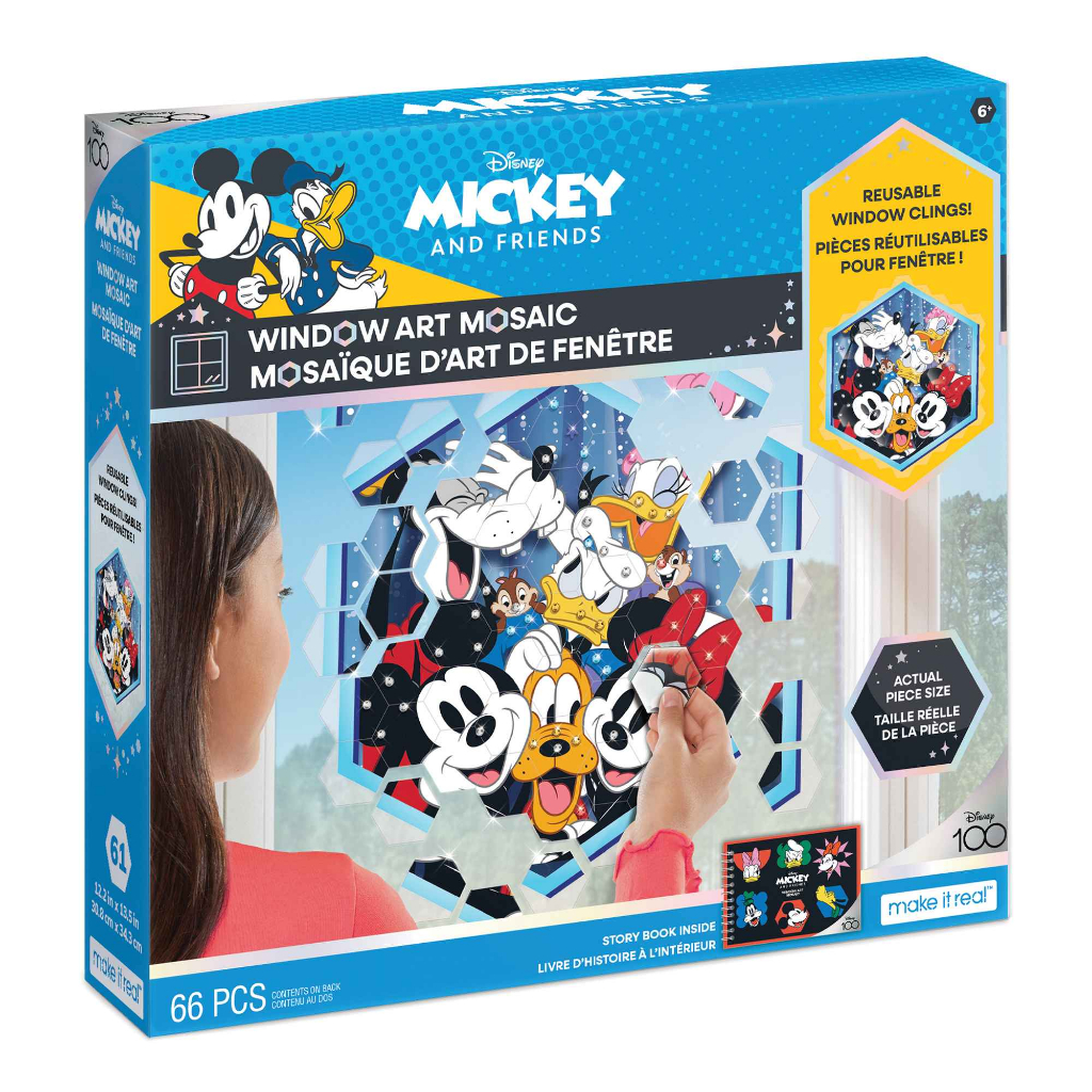 MIR4277 Window Art: Disney Classic Friends Glass Sticker Friend ...