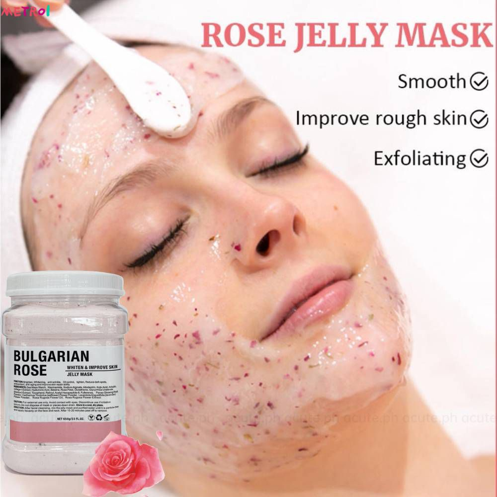 Jelly Mask Rose Facial Powder Clinic Spa Whitening Moisturizing Anti