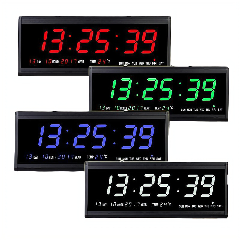 DIGITAL CLOCK (JH4819) 48x19x4.5cm LED Table Wall | Shopee Philippines