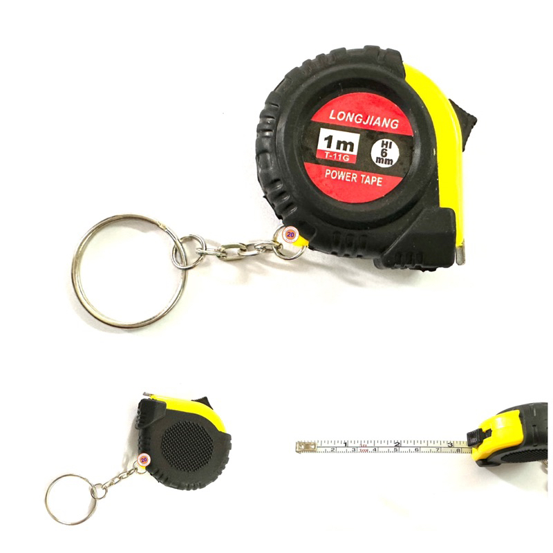 Key Chain Tape Measure 1 M Long (Assorted Colors) | Shopee Philippines