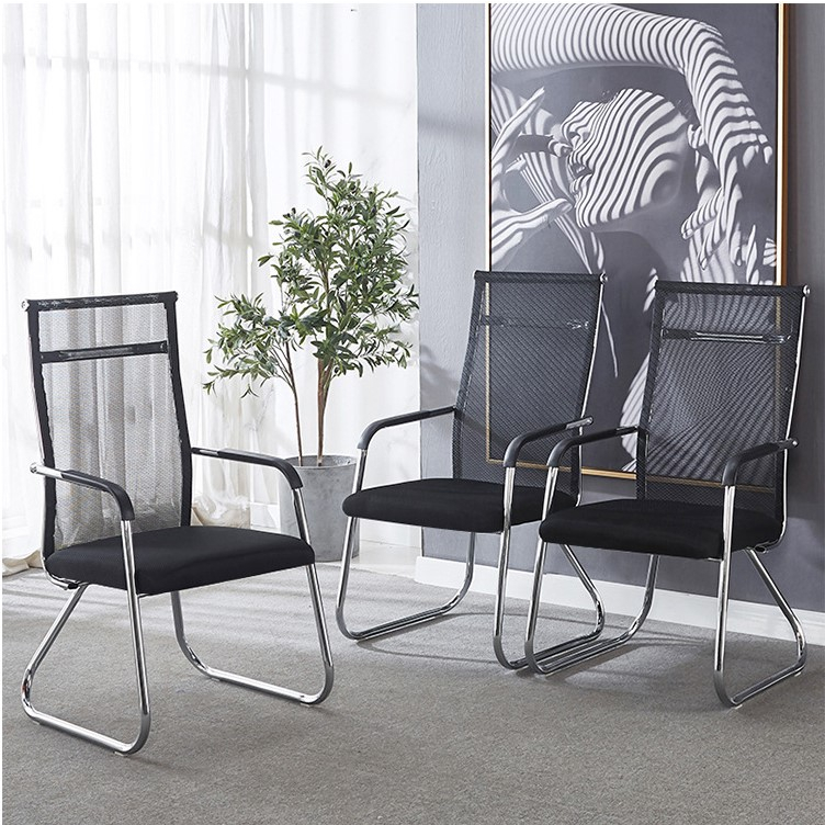 Quick Delivery High Office Chair CH05 No Wheels Mesh Rear Seat Working ...