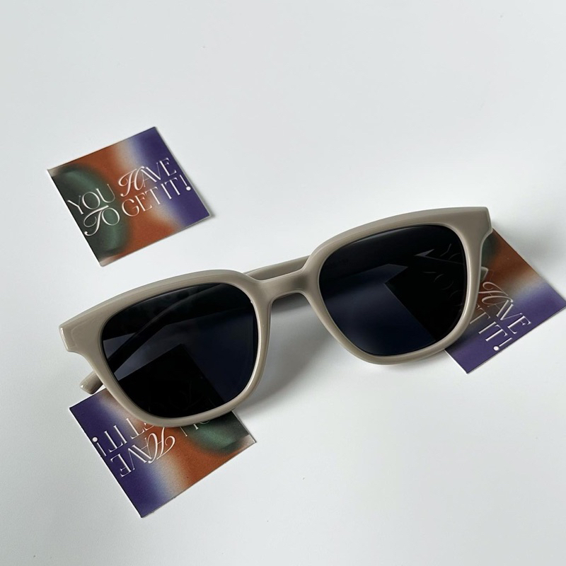 CREAM | Sunglasses Good Size Do Not Squeeze The Face (Milk Gray Frame ...