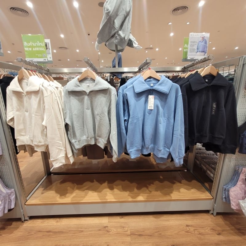 Carry From A Genuine Shop uniqlo Hoodie And Wearing Zipper LongSleeved