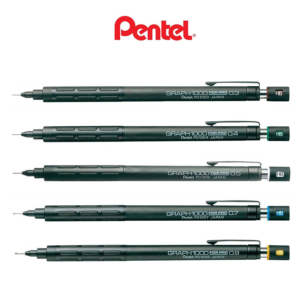 Mechanical Pencil Pentel GRAPH 1000 Drawing Size 0.3 0.5 And 0.7 mm ...