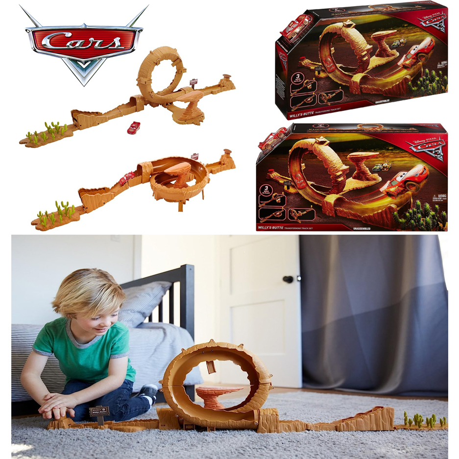 Mattel DVF40 Disney Pixar Cars 3 Willy's Butte Transforming Track Set 2 ...
