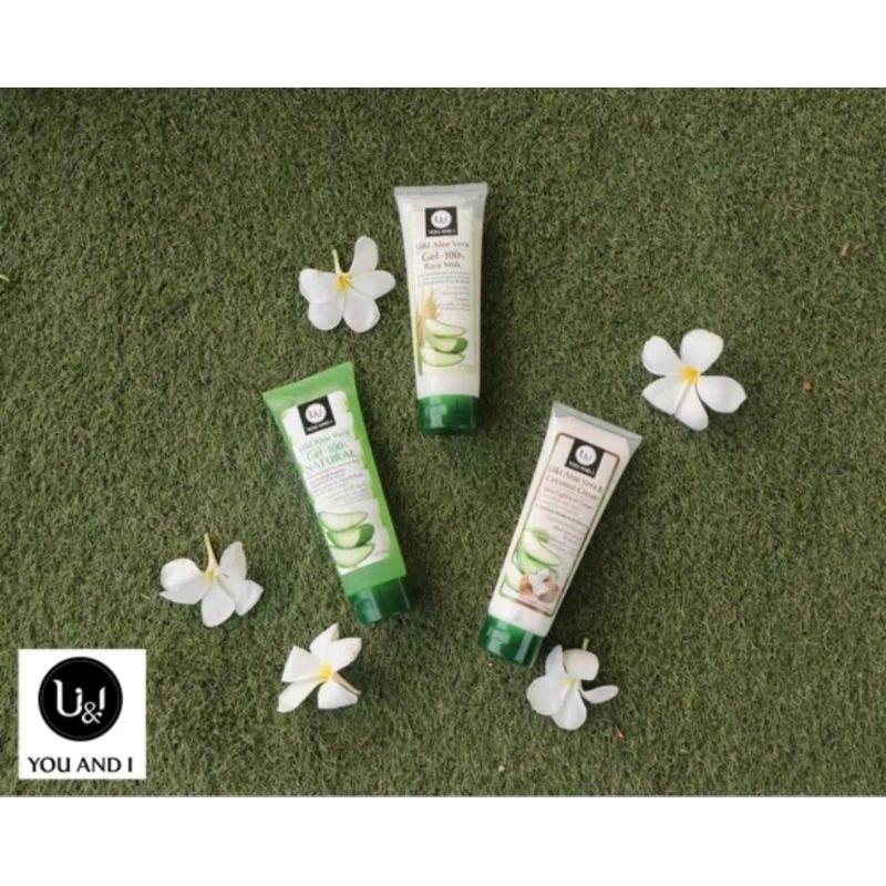 U&I Aloe Vera Gel 60g. Pure Formula Coconut And Rice Milk Shopee