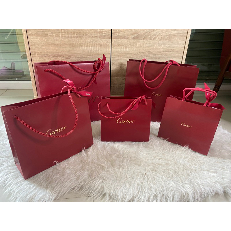 Authentic Cartier Paper Bag Coated | Shopee Philippines