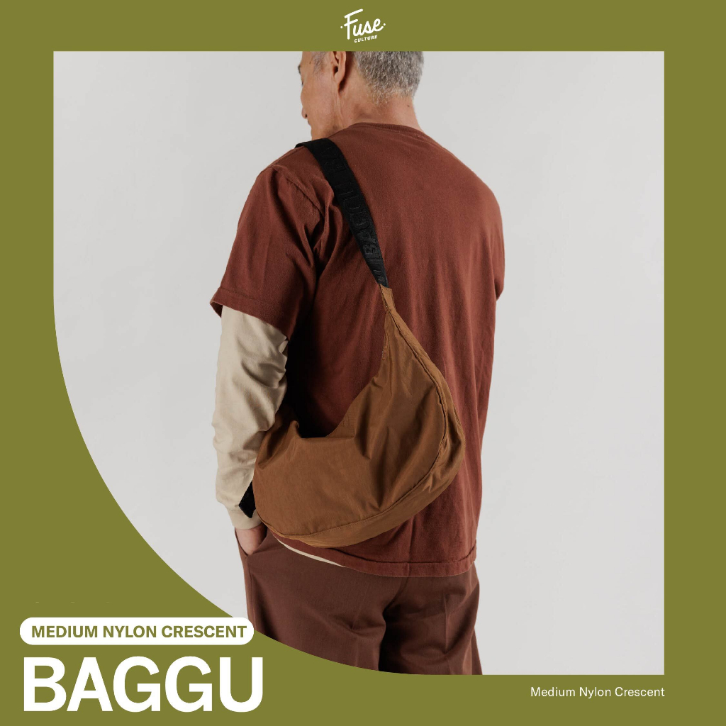 BAGGU Medium Nylon Crescent Bag Messenger Shopee Philippines