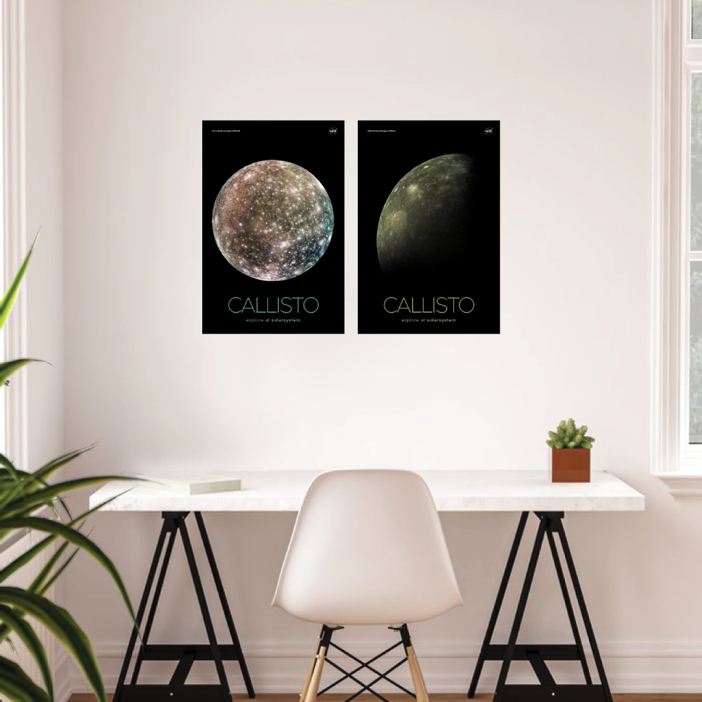 Callisto-poster-NASA Pictures From Naza our solar system series Size ...