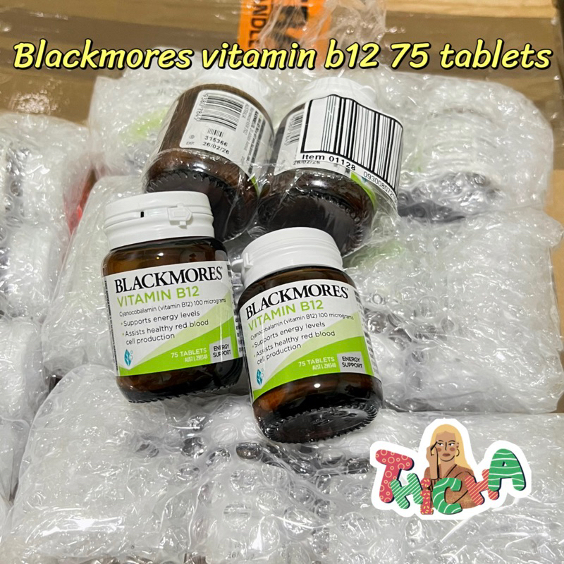 Blackmores Vitamin B12 Energy Support 75 Tablet B12 exp2026 Defective