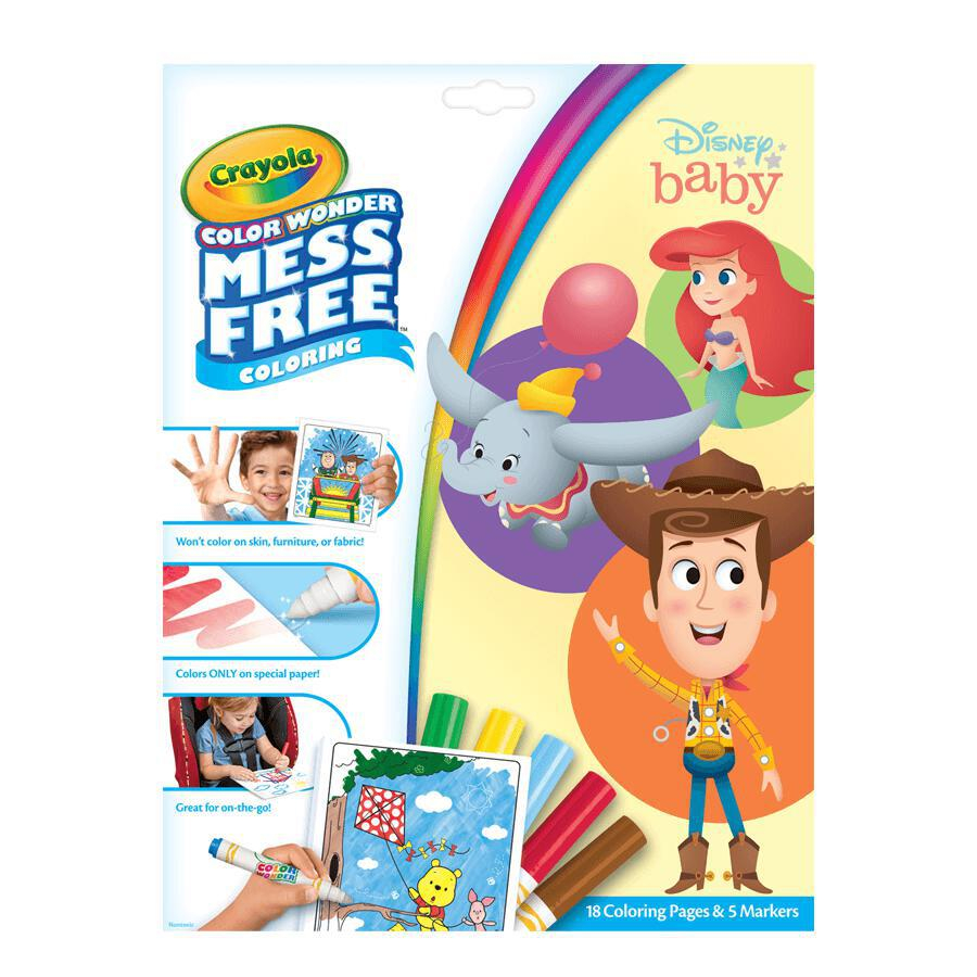 Crayola Color Wonder Mess Free Foldalope Disney Baby Coloring Book ...