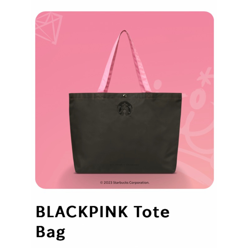 Starbucks Tote Bag Black Pink 2023 Blabkpink 2023 Shopee Philippines