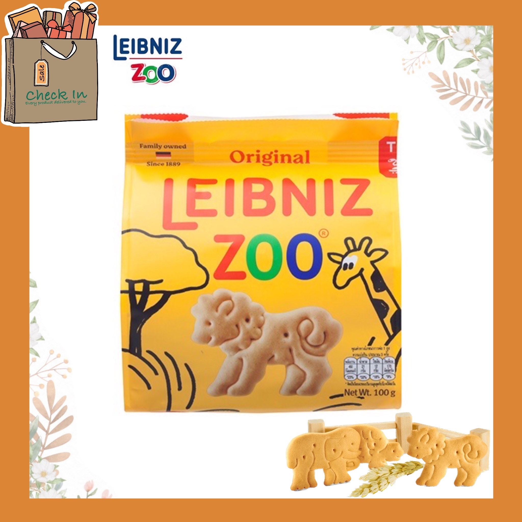 Leibniz zoo 4 Designs Original butter biscuits Cocoa Jungle Milk&Honey