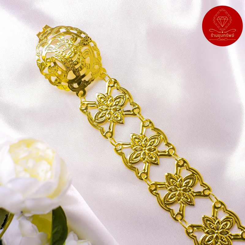 thumbnail image 2 of Handmade Gold Body Chain Belt – Traditional Thai Shoulder Necklace & Belt Combo 2 of 4