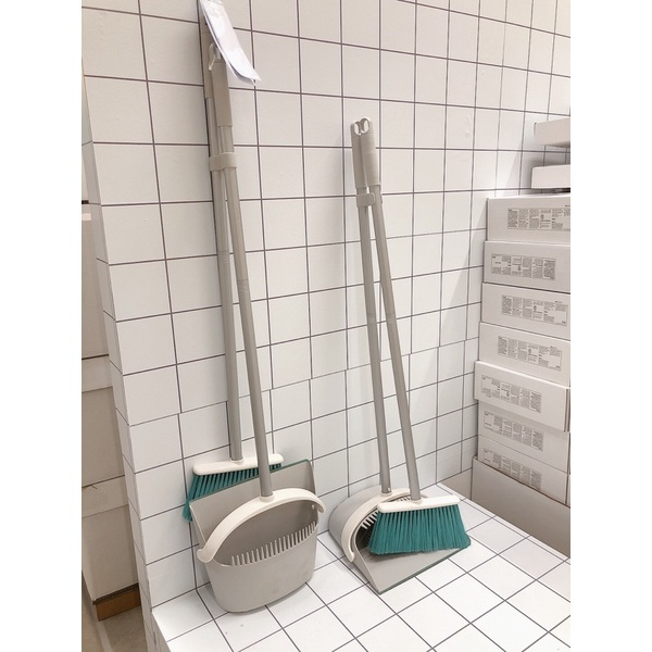 IKEA PEPPRIG Broom Dustpan With Cleaning Stand Can Be Set Not Wet Water ...