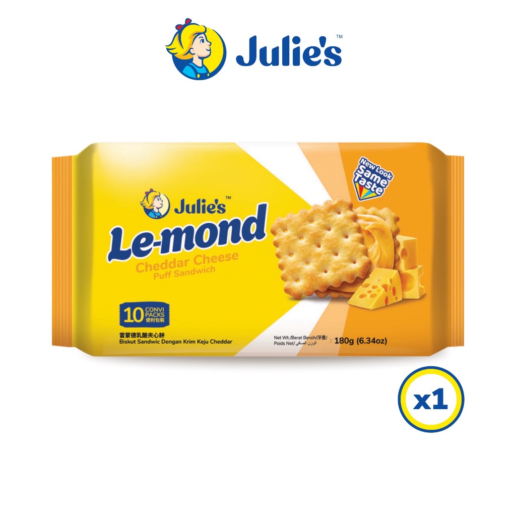 Julie's Lemand Cheddar Cheese Cream Puff Sandwich | Le-Mond 180g ...