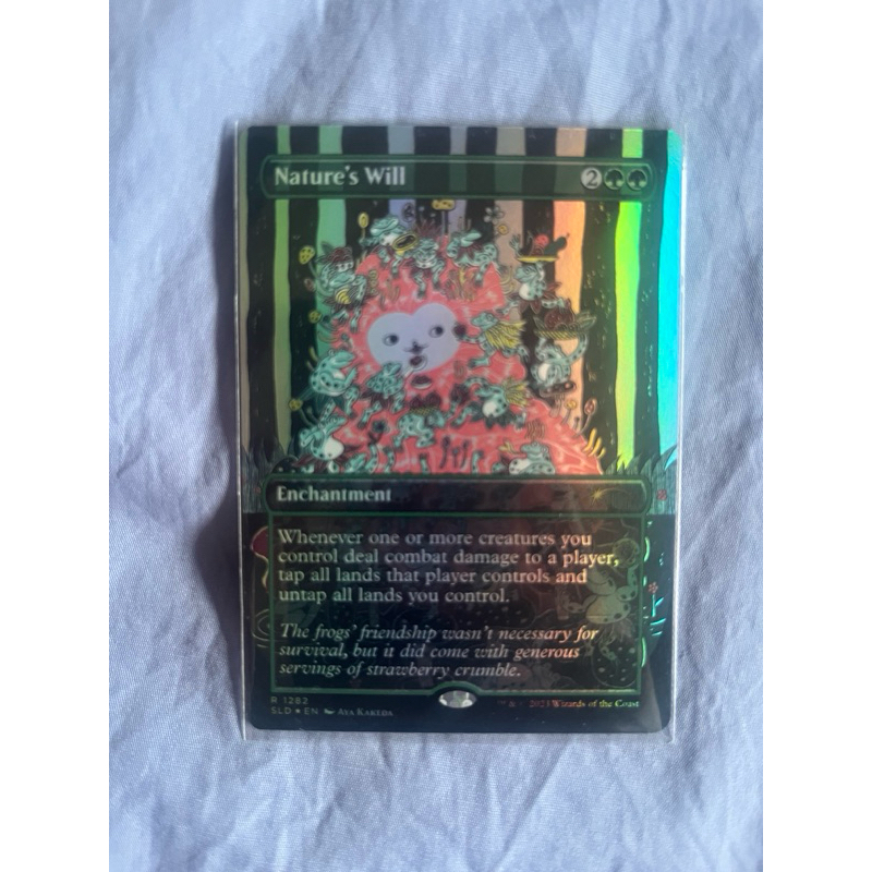 MTG Nature's Will Foil Green Magic the Gathering Secret Lair Set Ex-Nm ...