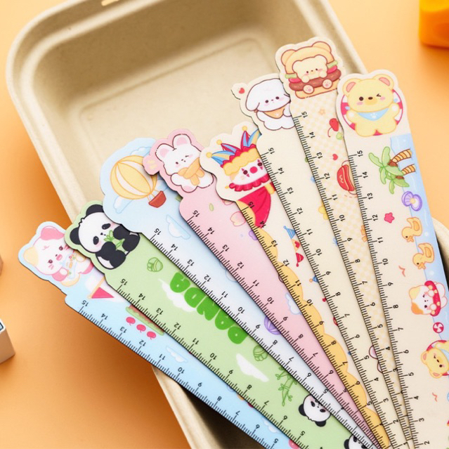 Cartoon Ruler Size 15 Cm. Bendable Stationery School Supplies Cute ...