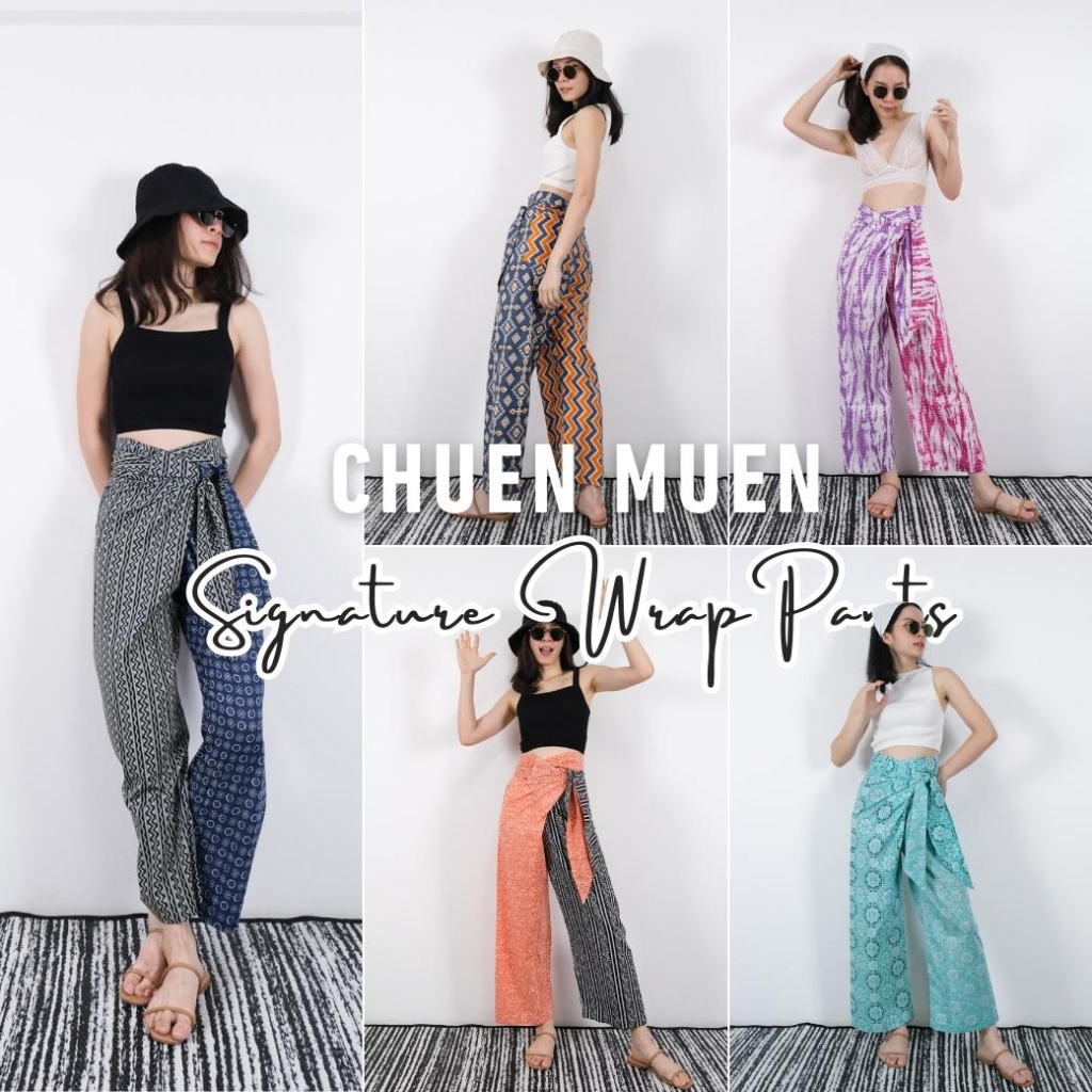 Wrap Pants two colors made by indian cotton Shopee Philippines