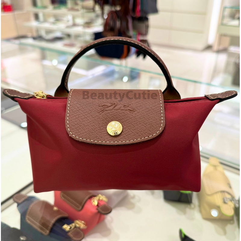 Longchamp Le Pliage Original Mini Pouch With Handle Authentic King ...