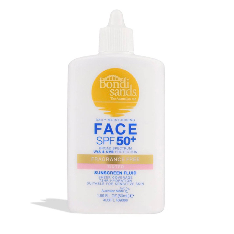1 Bondi sands daily moisturizer face SPF50 + fragrance free tinted