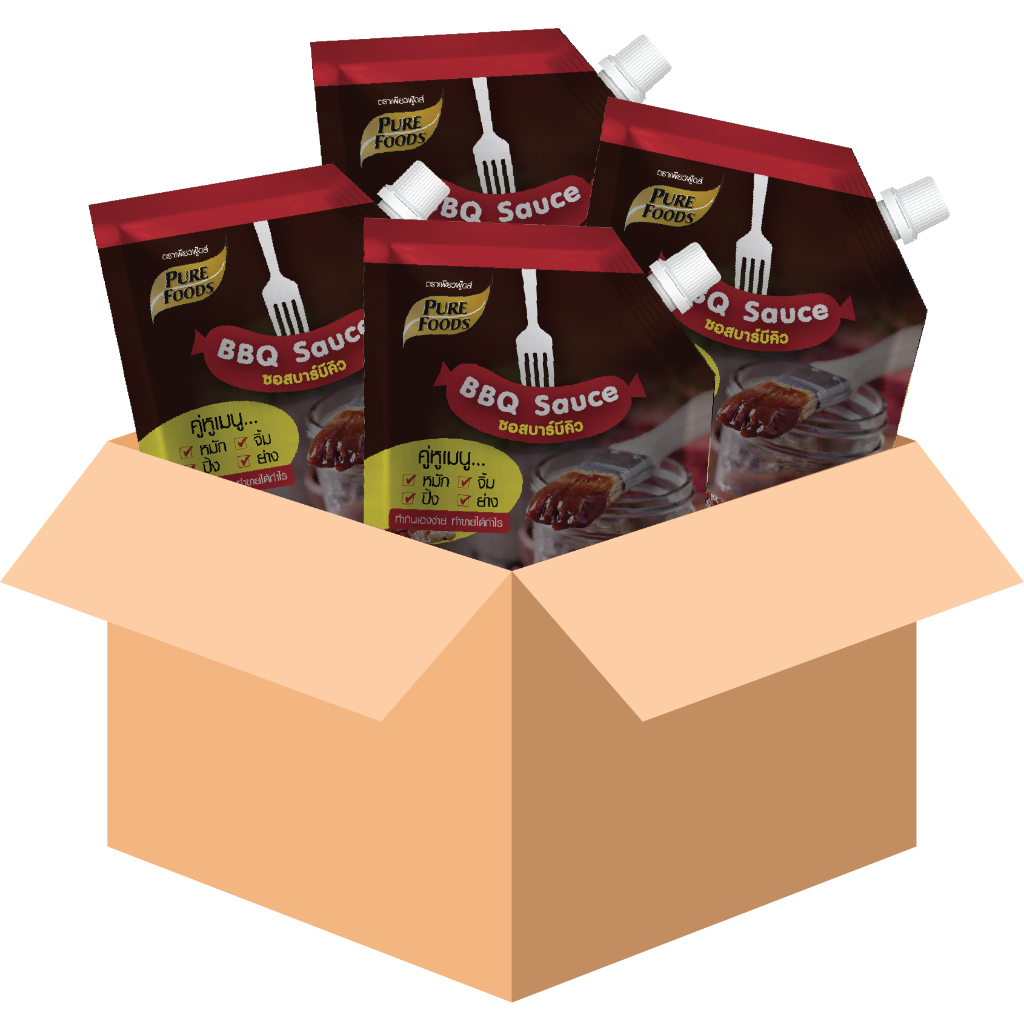 BBQ sauce 920g 10 Bags 1 Case Barbecue Marinade Rib Pork Ribs | Shopee ...