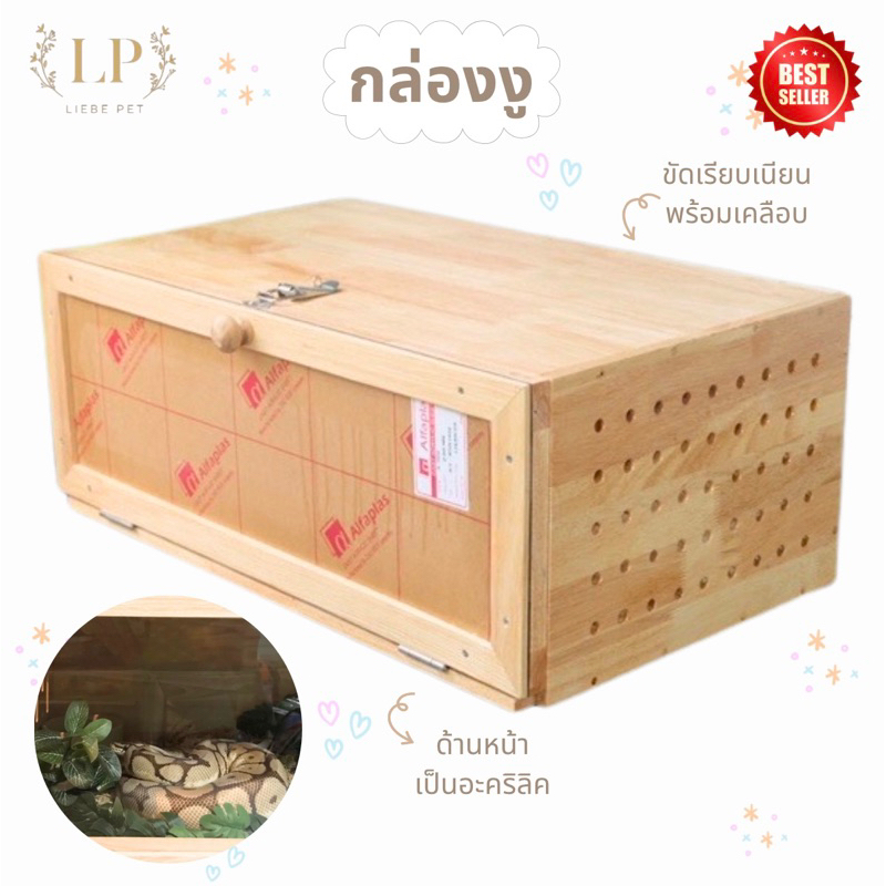 LP30 Snake Box Cage House Reptile Small Animal Feeding For Snakes And ...