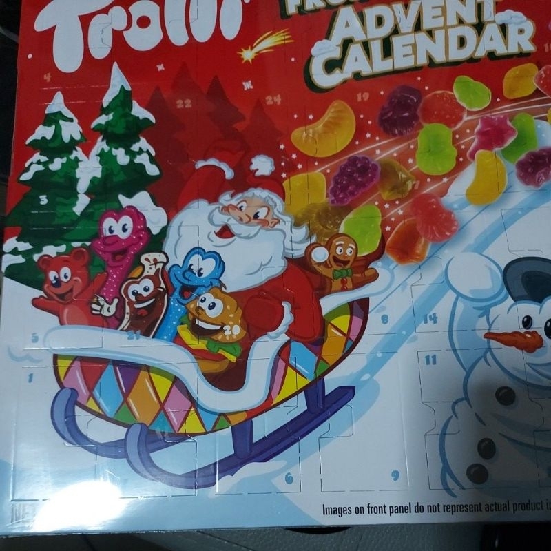Trolli Fruity Gummi Advent Calendar 75 G. Only Produced For Christmas