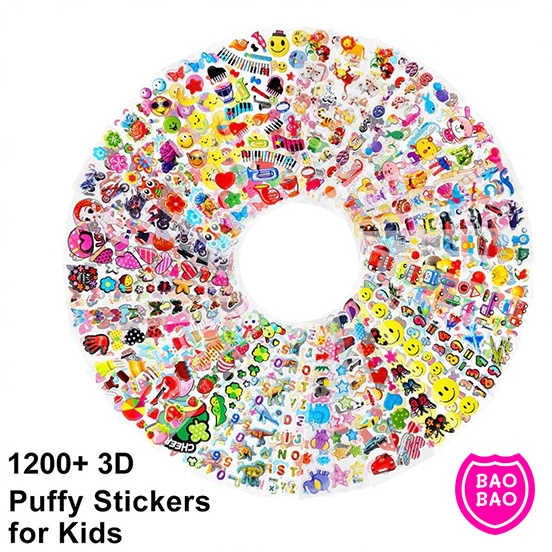 3D Stickers Embossed Princess Pattern Cartoon by BAOBAOBABYSHOP ...