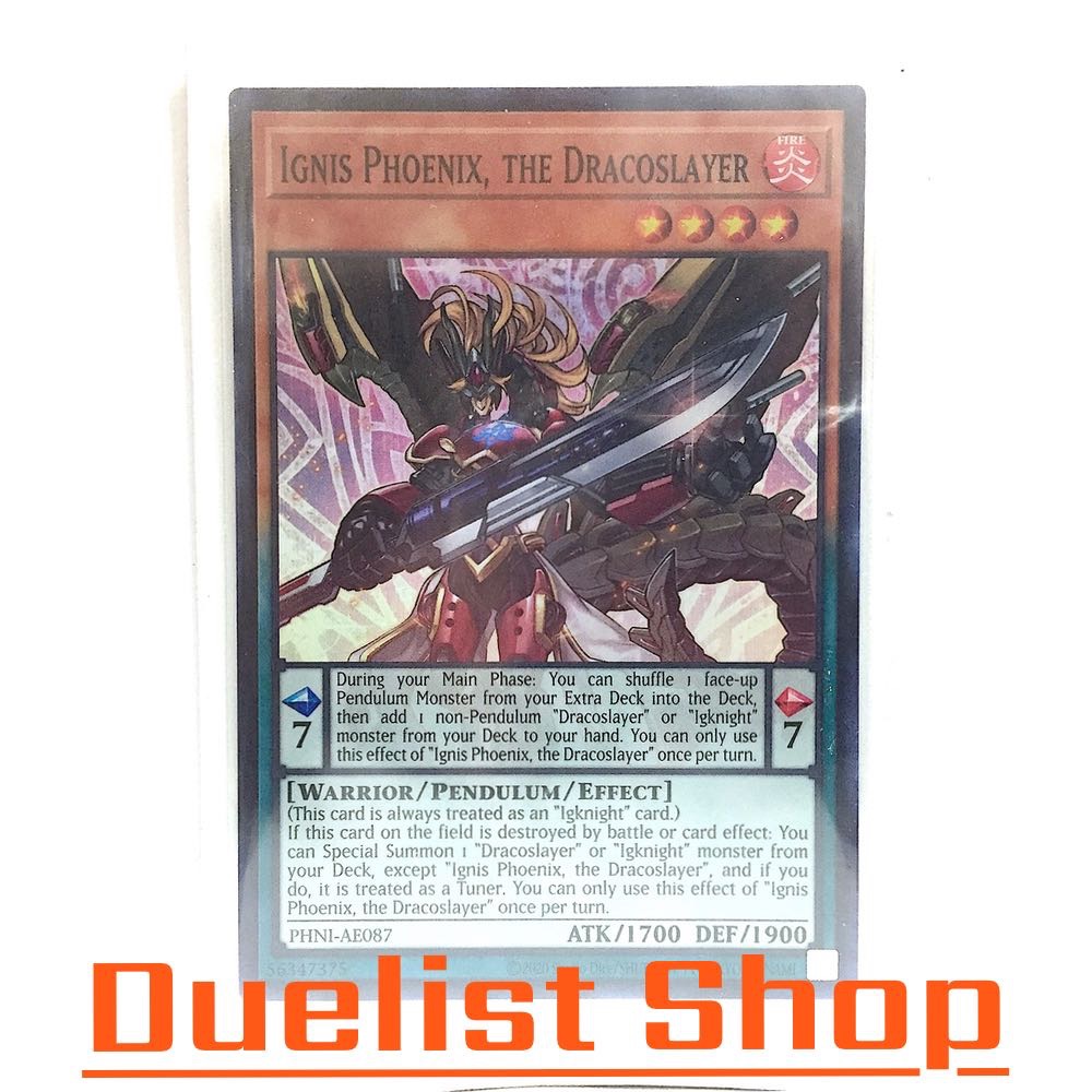 Phoenix the Dracoslayer (SR) Monster Fire Level4 Scale7 [Warrior ...