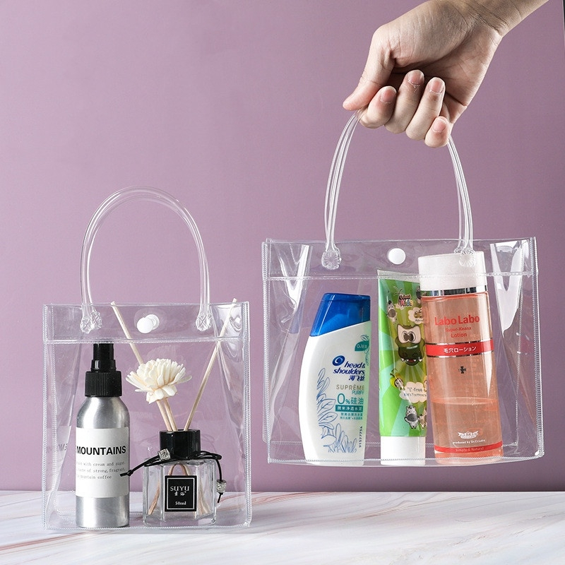 Clear PVC Bag The Product Is A Tote Hard Plastic Bag. Shopee Philippines