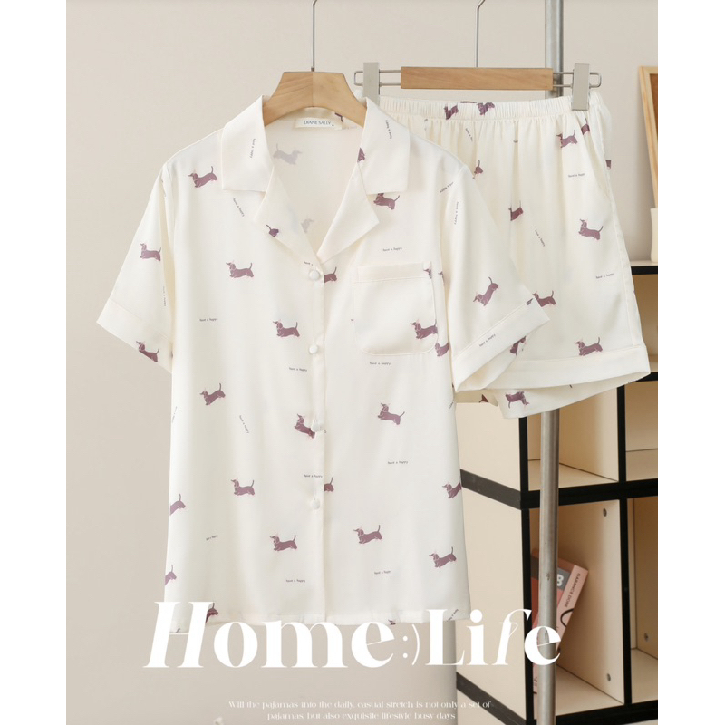 Premium Silk Satin Pyjamas (Diane Sally brand) | Shopee Philippines