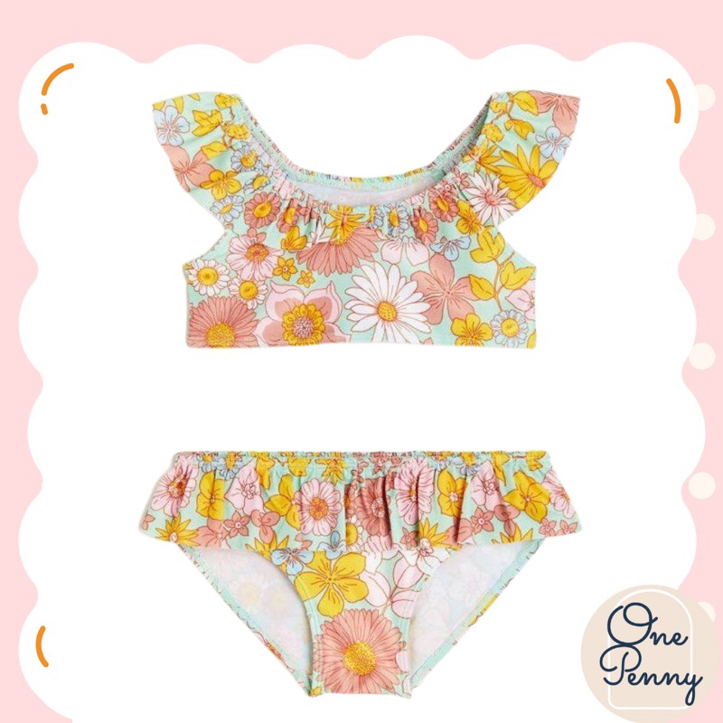 H&M Floral Kids Swimsuit Bikini Shopee Philippines