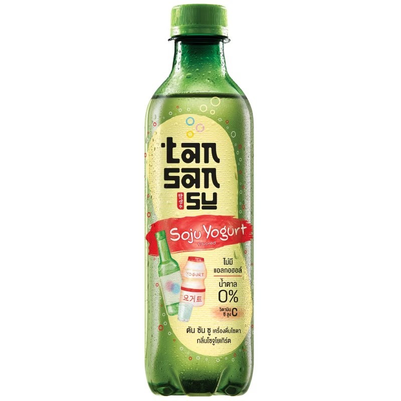 [1 Bottle] Tan San Su Sansu Soda Ichitan Soju Yogurt Flavor Sojutube No