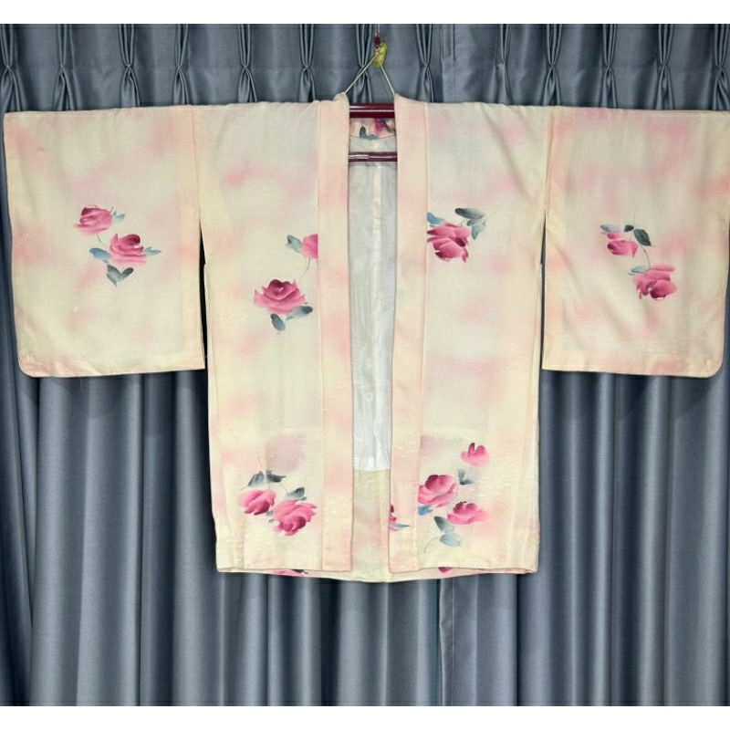 Pink Haori Kimono Robe Second Hand Imported From Japan. | Shopee ...