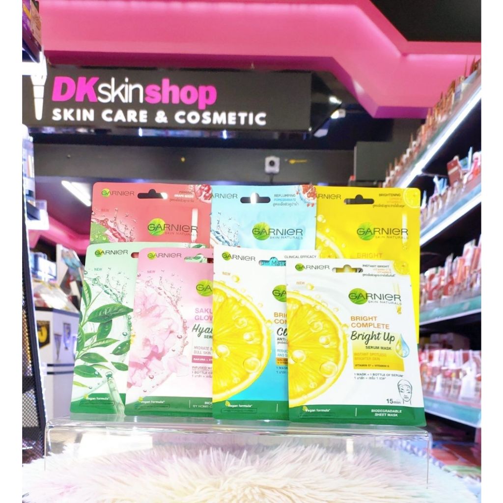 Garnier Mask Bright Up/Sakura/Ageless Radian/Clear Up/Purifying/Vitamin ...
