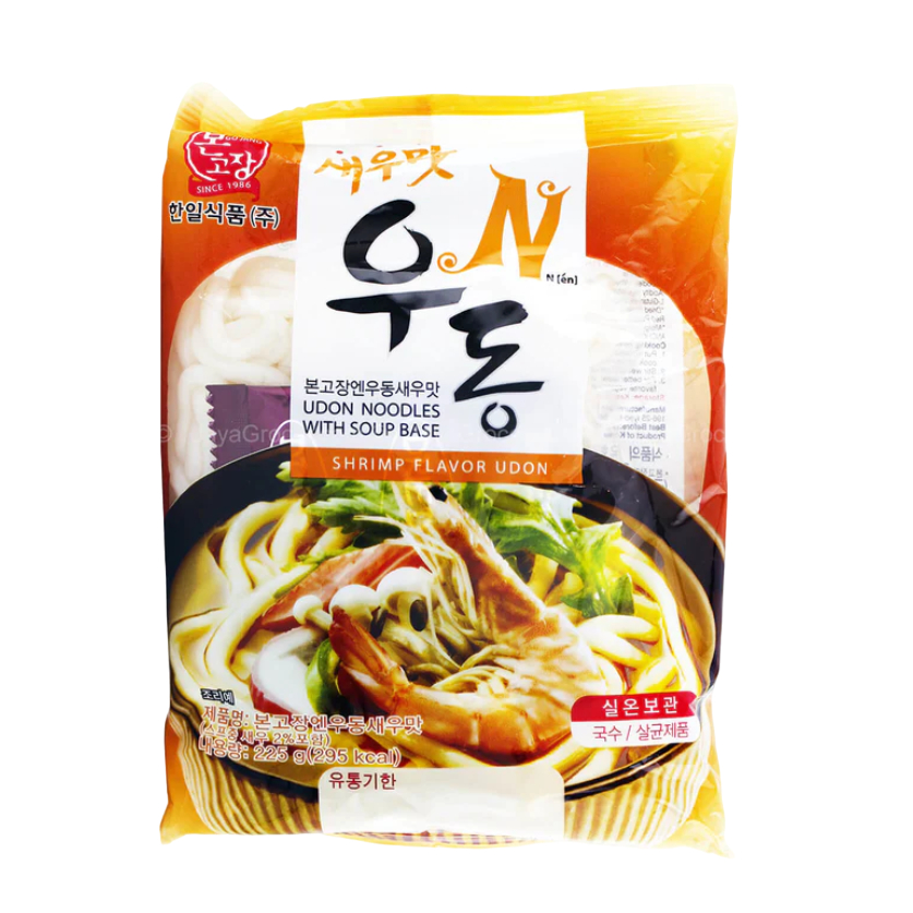 shrimp Flavour Instant udon Noodles Ongojang N 225g Bonggojang noddle ...