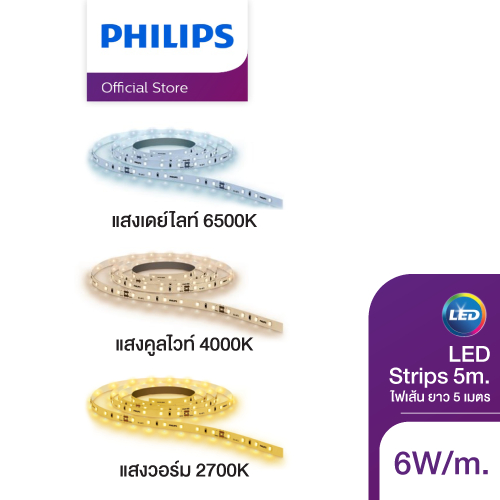 Philips LED Strip Light 5 Meters Long Power 6 Watts/Meter With ...