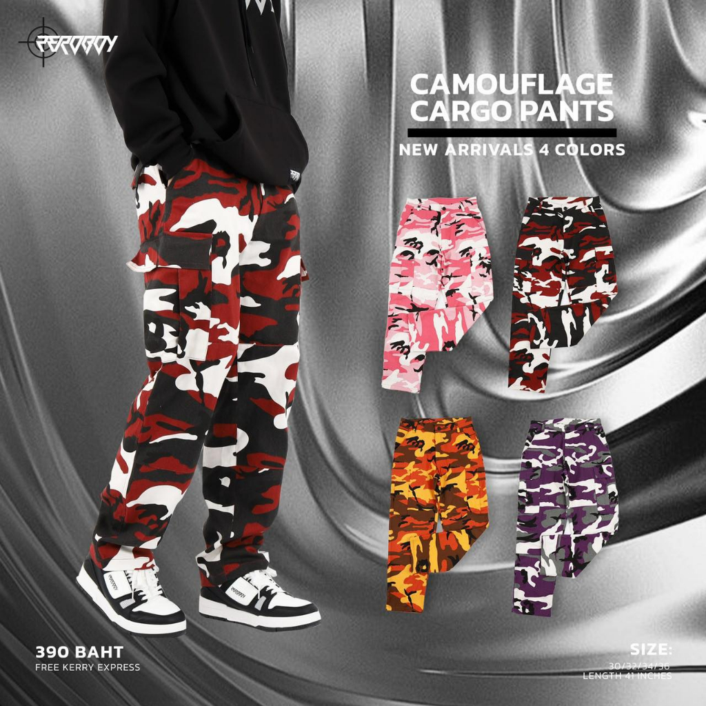 ZEROBOY // Camouflage Cargo Pants New Military Pants(Color) | Shopee ...