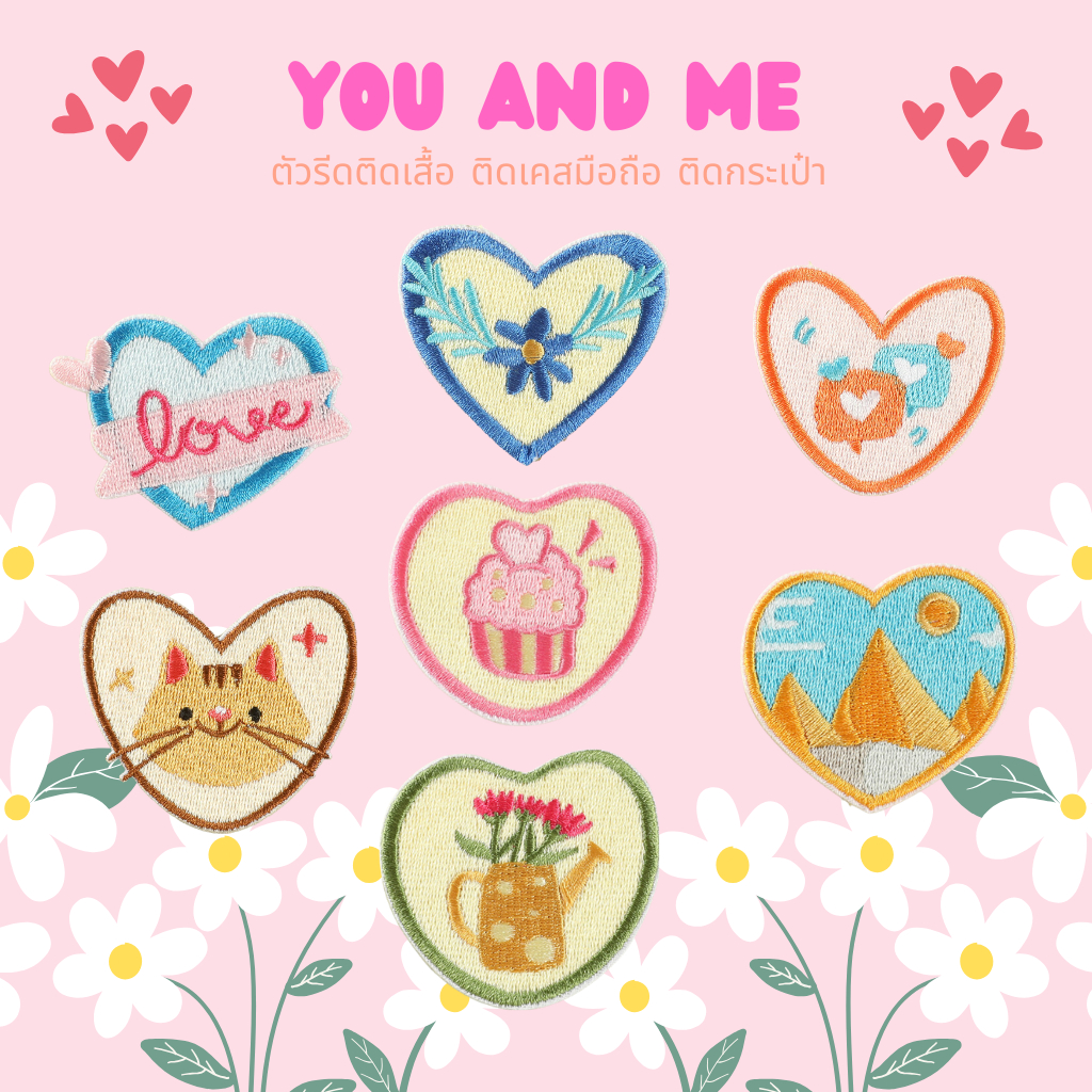 Every Piece Diy Shirt Stickers Heart Press Various Patterns Super Cute