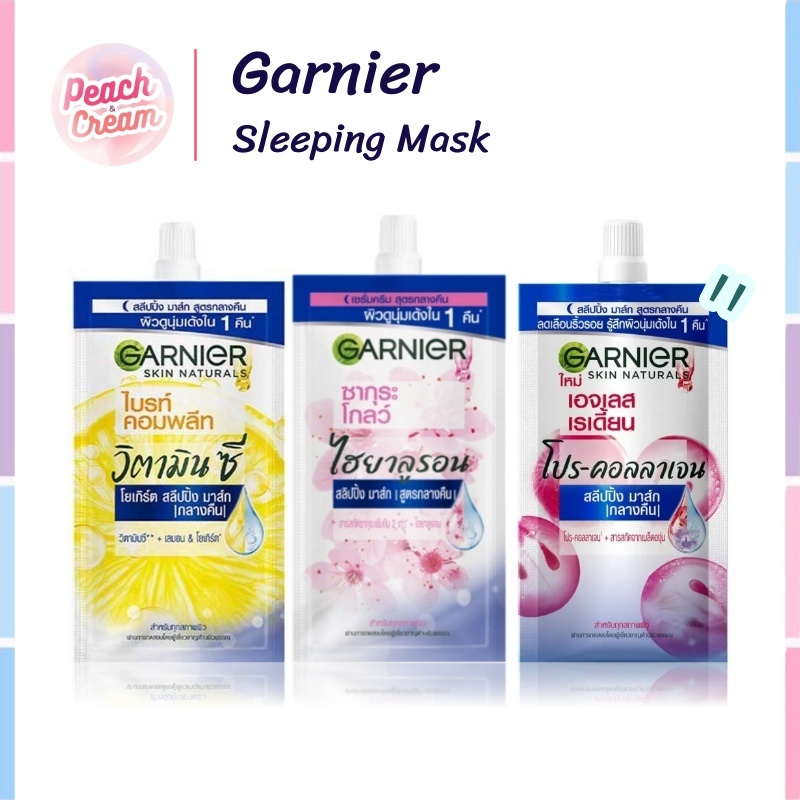 Garnier Sleeping Mask Cream Sachet Slip Shopee Philippines
