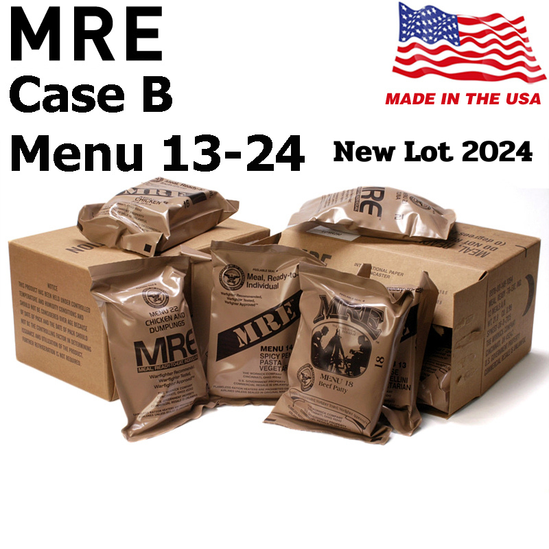 MRE USA Case B Lot 2024 Available In MENU 13-24 United States Army ...