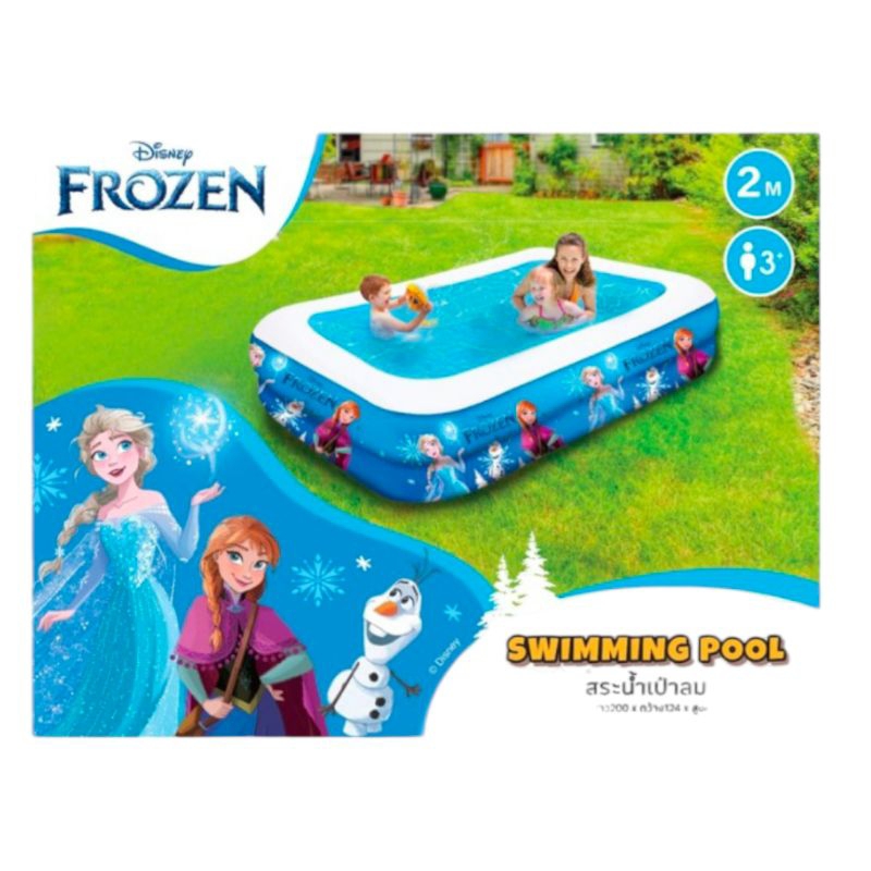 Square Pool Inflatable FROZEN/THE LITTLE MERMAID 2 Floors 2 M. (Not