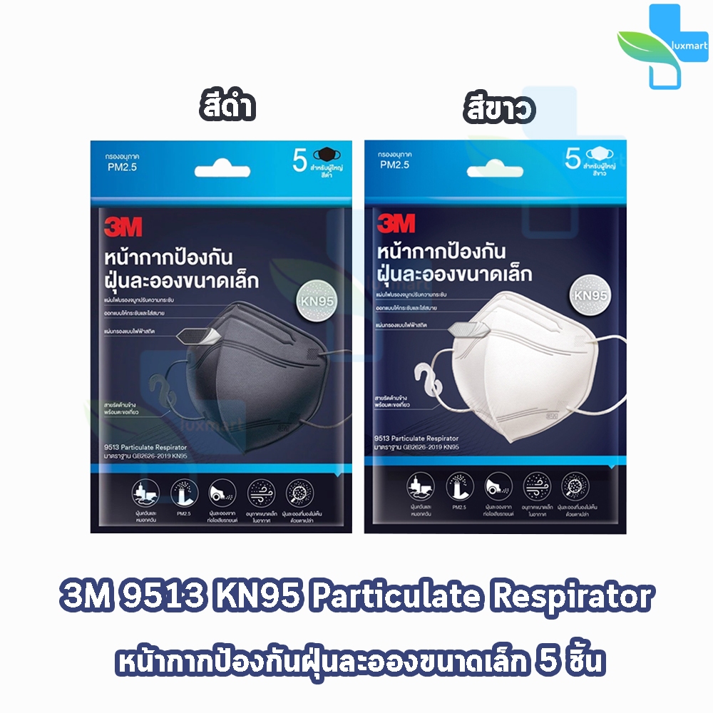 3M Respirator Small Dust Mask KN95 Contains 5 Pieces [1 Sachet] For ...