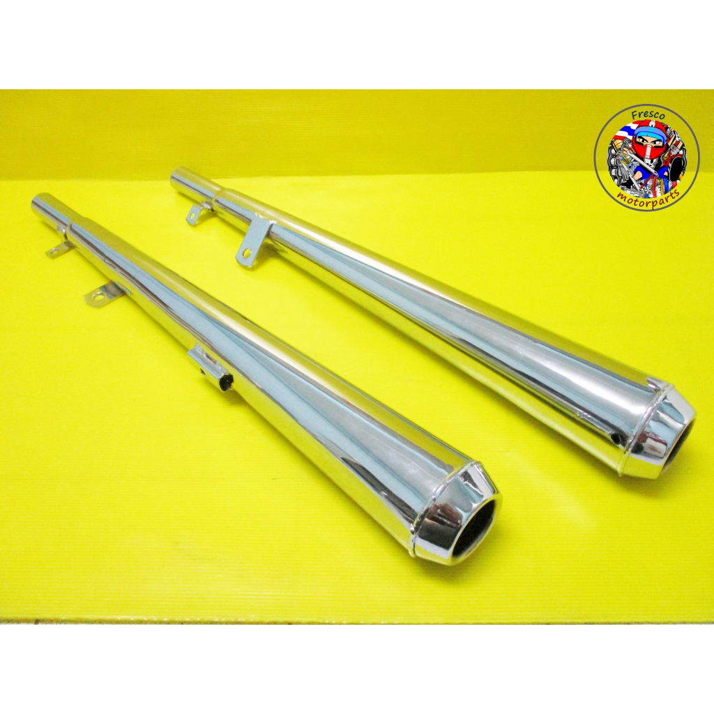 Double Pt Style Exhaust Honda Cd125 Cd175 Ca175 Muffler 